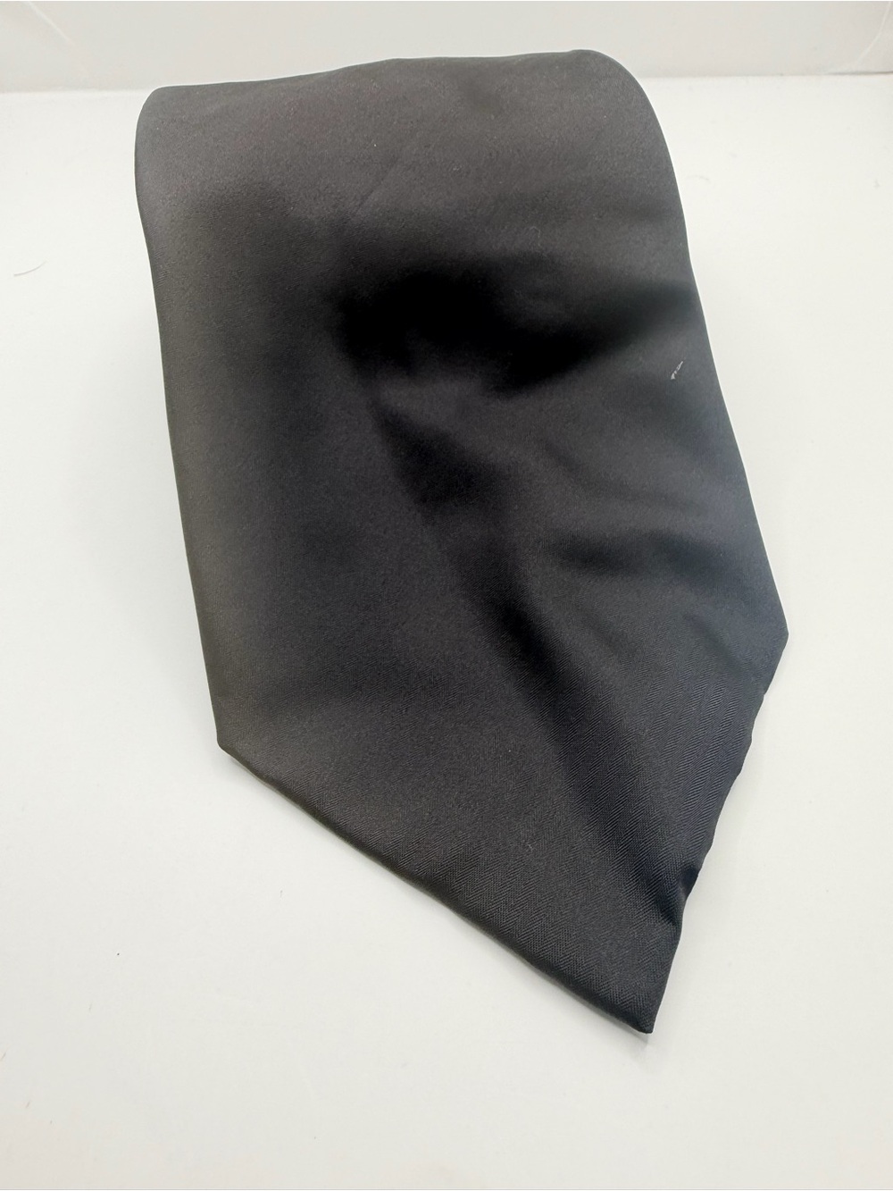 Saks Fifth Avenue Black Satin Necktie
